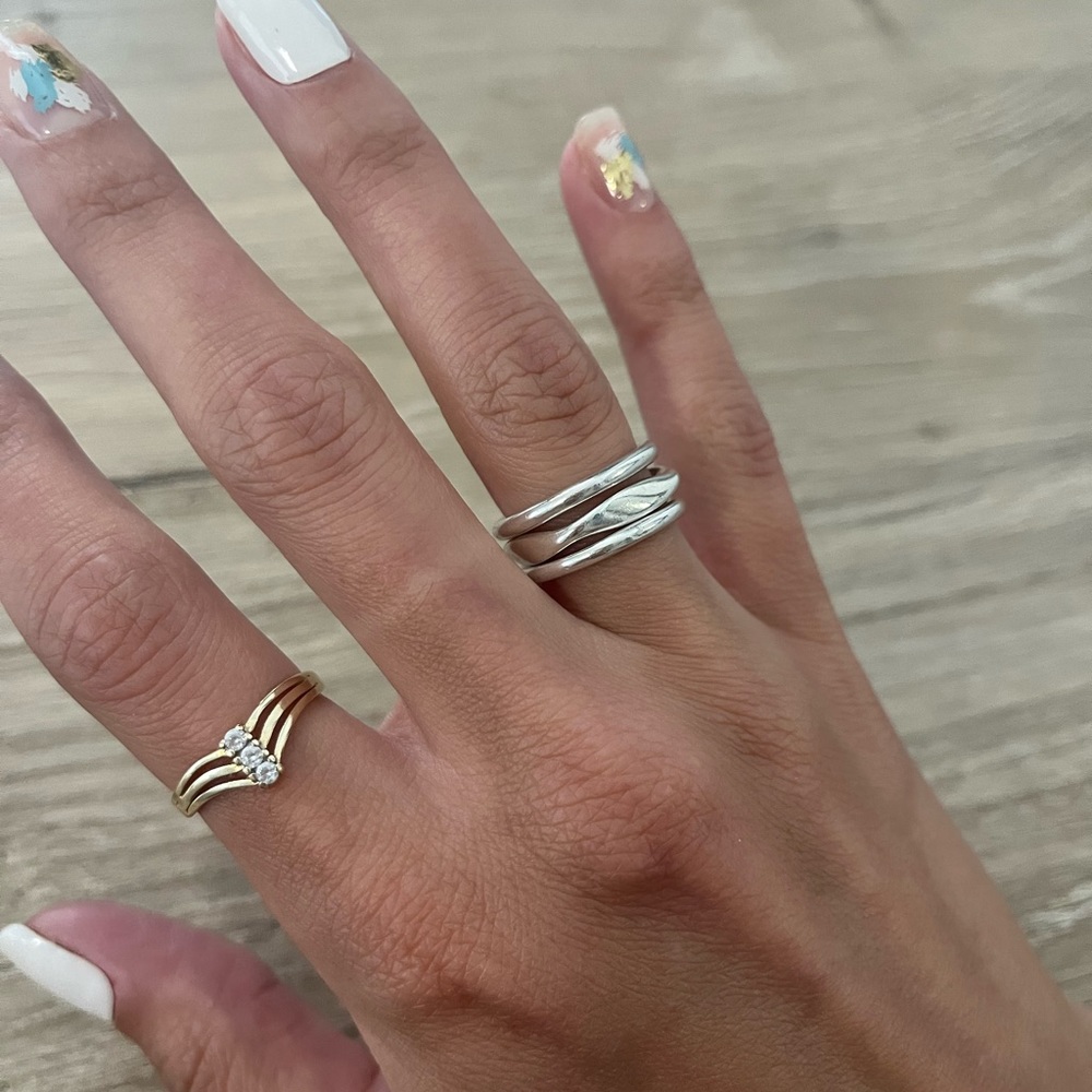 Pandora 3 Stack Ring Bundle